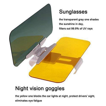 2 in 1 Car Day and Night Visor for all Cars (Large Car Visor)